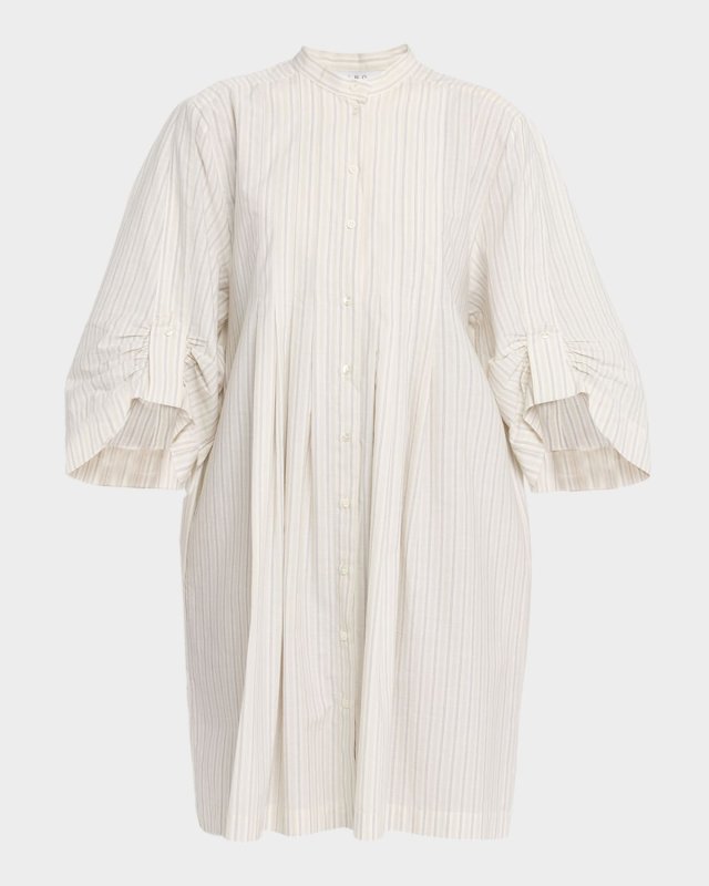 Tulia Striped Poplin Dress